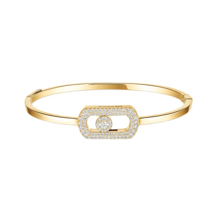 Messika 18K Yellow Gold So Move 0.67cttw Diamond Bangle - Medium