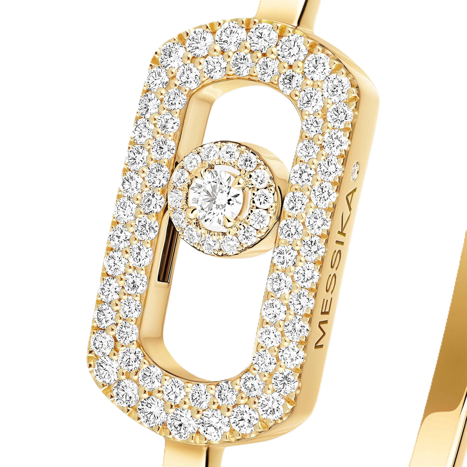 Messika 18K Yellow Gold So Move 0.67cttw Diamond Bangle - Large