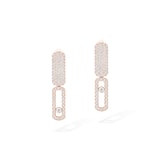 Messika 18K Rose Gold Imperial Move 0.70cttw Diamond Drop Earrings