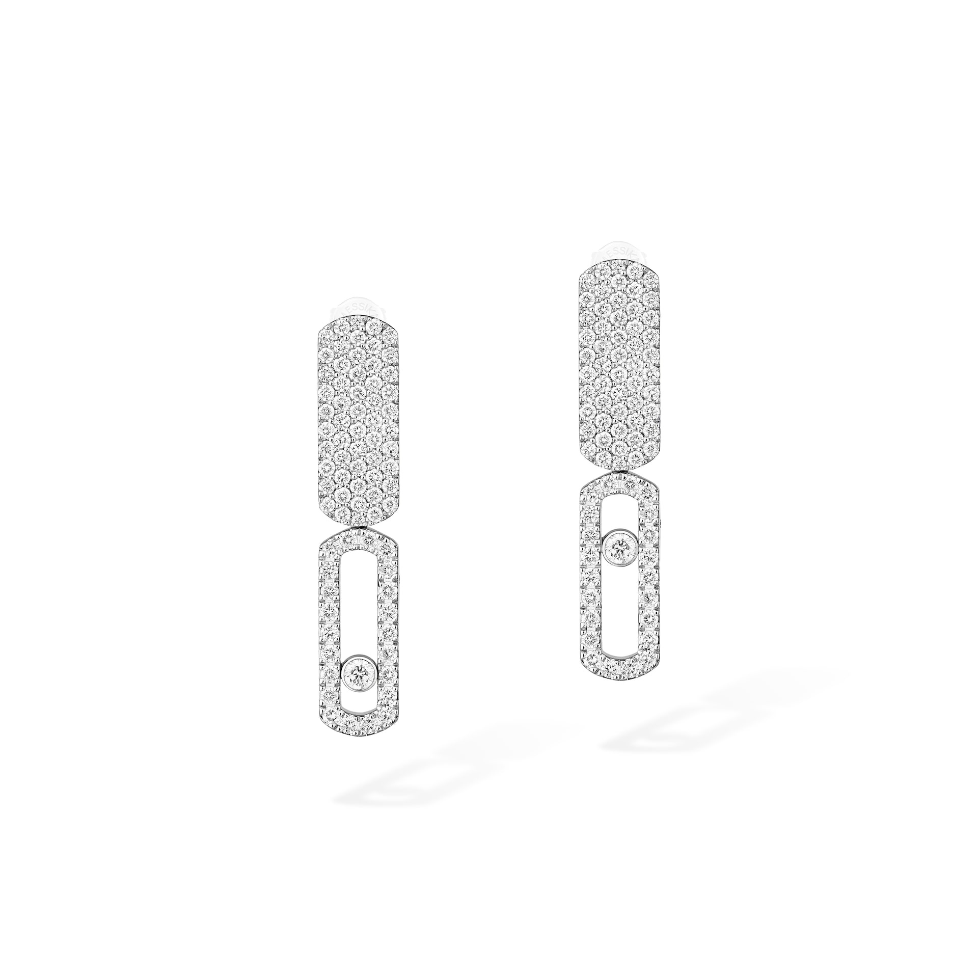Messika 18K White Gold Imperial Move 0.70cttw Diamond Drop Earrings Messika 18K White Gold Imperial Move 0.70cttw Diamond Drop Earrings