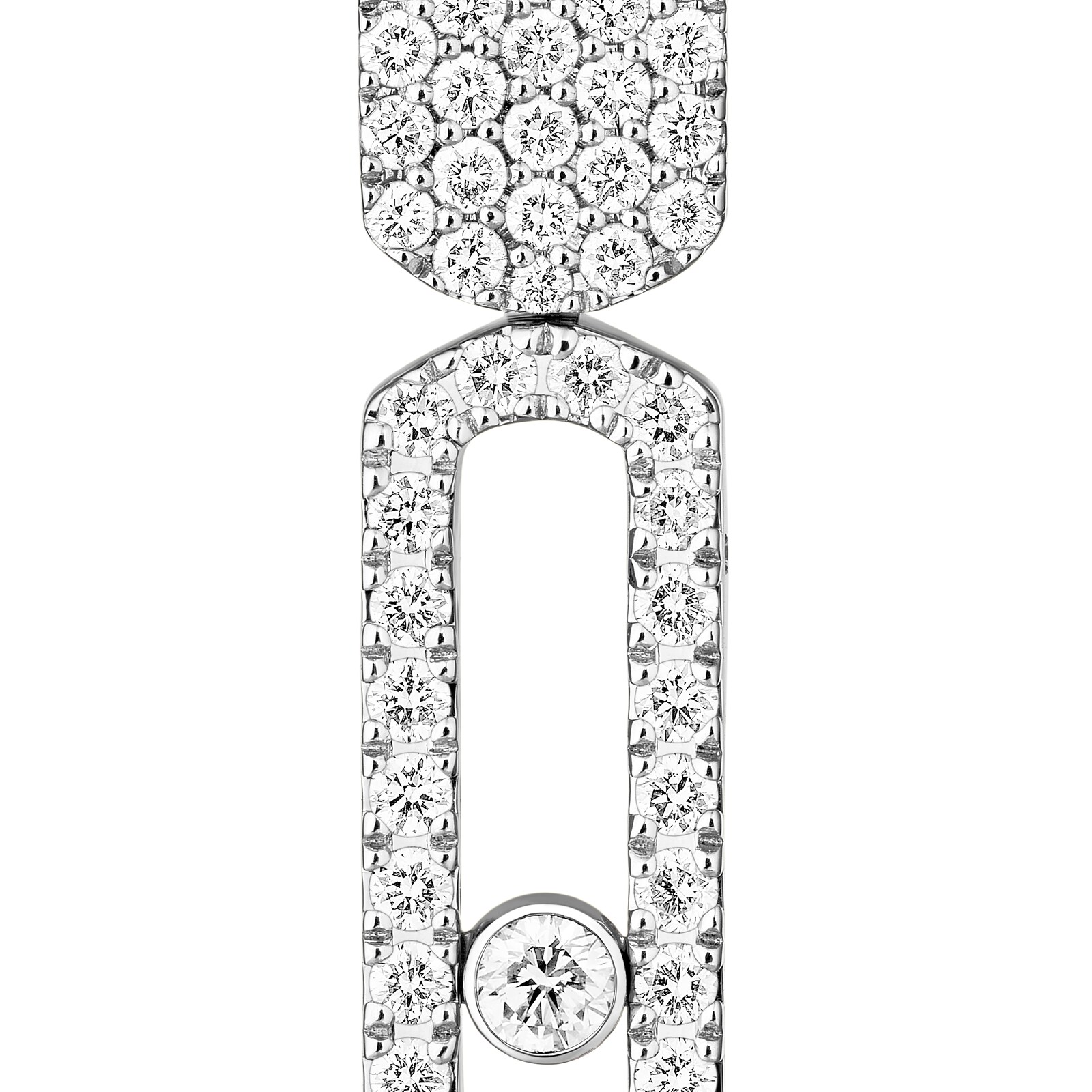 Messika 18K White Gold Imperial Move 0.70cttw Diamond Drop Earrings