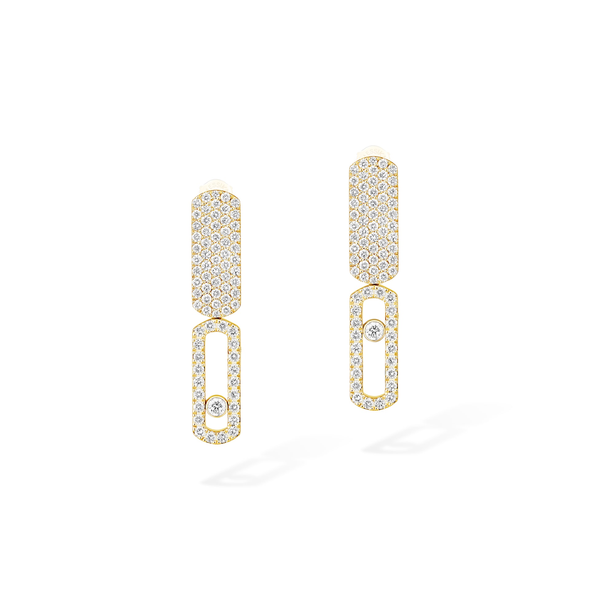 Messika 18K Yellow Gold Imperial Move 0.70cttw Diamond Drop Earrings Messika 18K Yellow Gold Imperial Move 0.70cttw Diamond Drop Earrings
