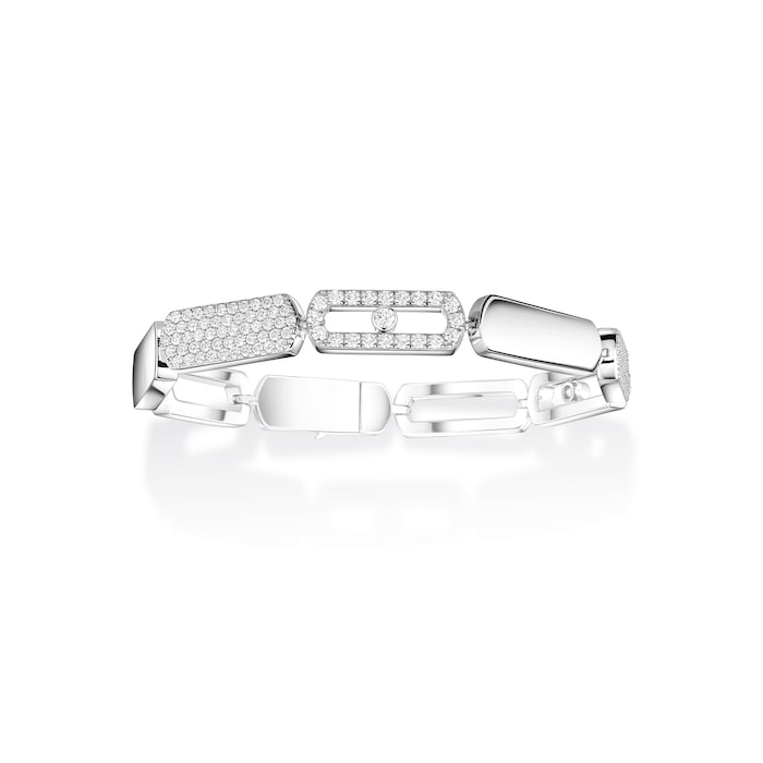 Messika 18K White Gold Imperial Move 3.02cttw Diamond Bracelet - Medium