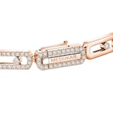 Messika 18K Rose Gold Imperial Move 1.34cttw Diamond Bracelet - Medium