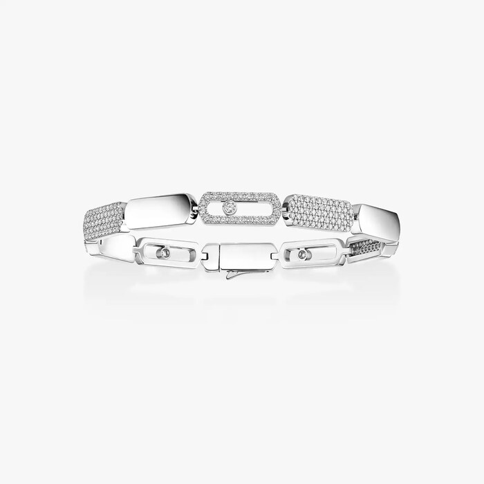 Messika 18K White Gold Imperial Move 1.34cttw Diamond Bracelet - Medium