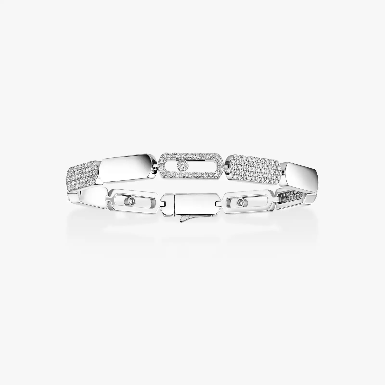 Messika 18K White Gold Imperial Move 1.34cttw Diamond Bracelet - Medium
