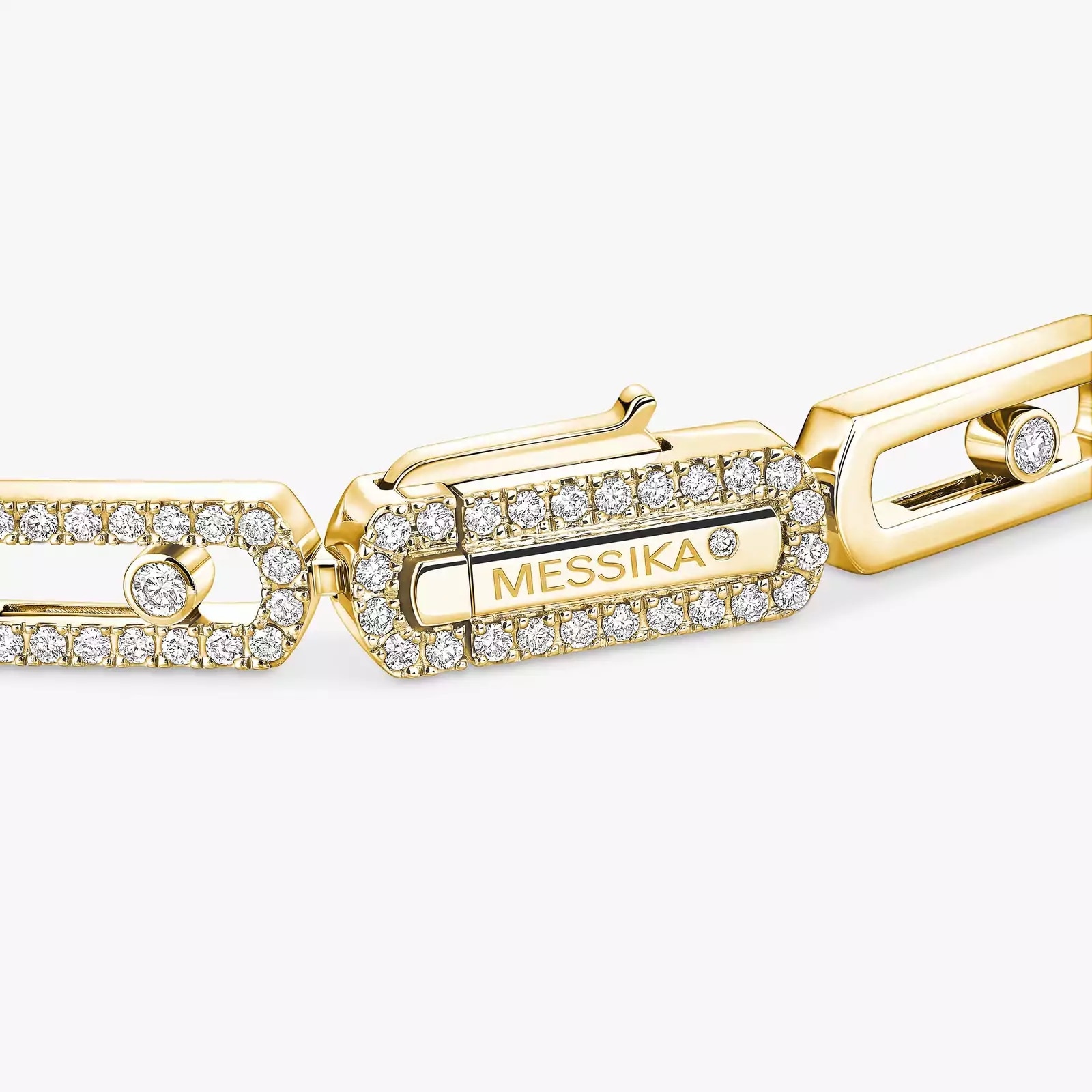 Messika 18K Yellow Gold Imperial Move 1.34cttw Diamond Bracelet - Large