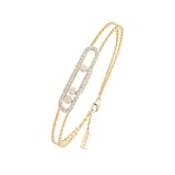 Messika 18K Yellow Gold Move Classique Pave Diamond Bracelet