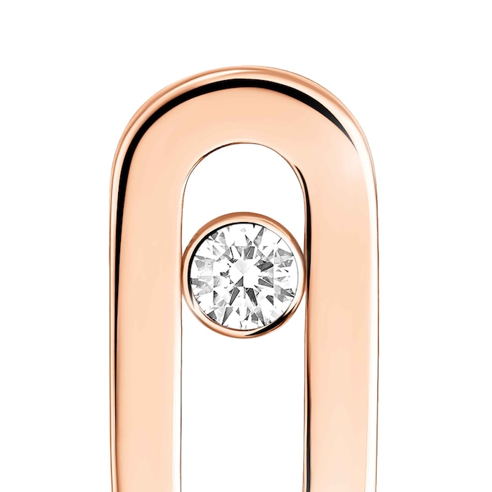 Messika 18K Rose Gold Move Uno Diamond Stud Earrings