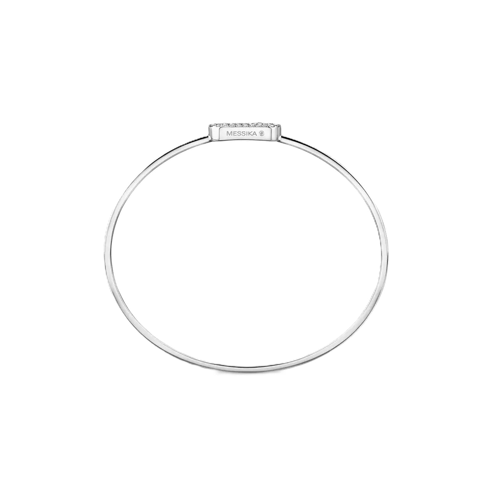 Messika 18ct White Gold Move Uno Pavé 0.18ct Diamond Flex Bangle Messika 18ct White Gold Move Uno Pavé 0.18ct Diamond Flex Bangle