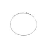 Messika 18ct White Gold Move Uno Pavé 0.18ct Diamond Flex Bangle