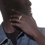Messika 18ct Yellow Gold Move Noa Ciselé 0.10ct Diamond Ring