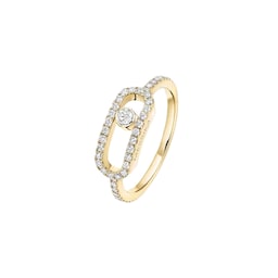 37711872 - 18ct Yellow Gold Move Uno Pavé 0.31ct Diamond Ring