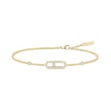 Messika 18ct Yellow Gold Move Uno Pavé 0.20ct Diamond Bracelet