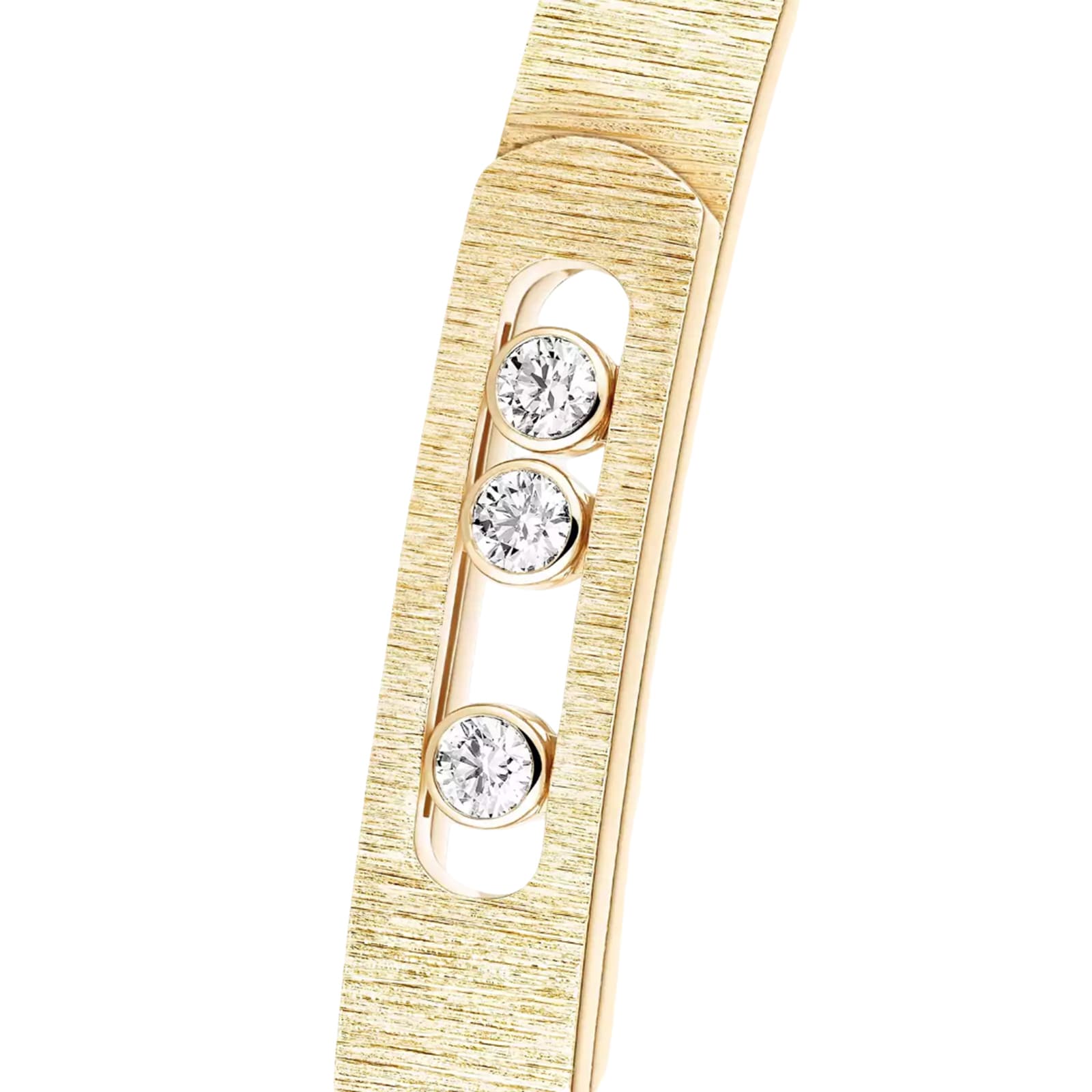 Messika 18K Yellow Gold Move Noa Cisele Diamond Bangle