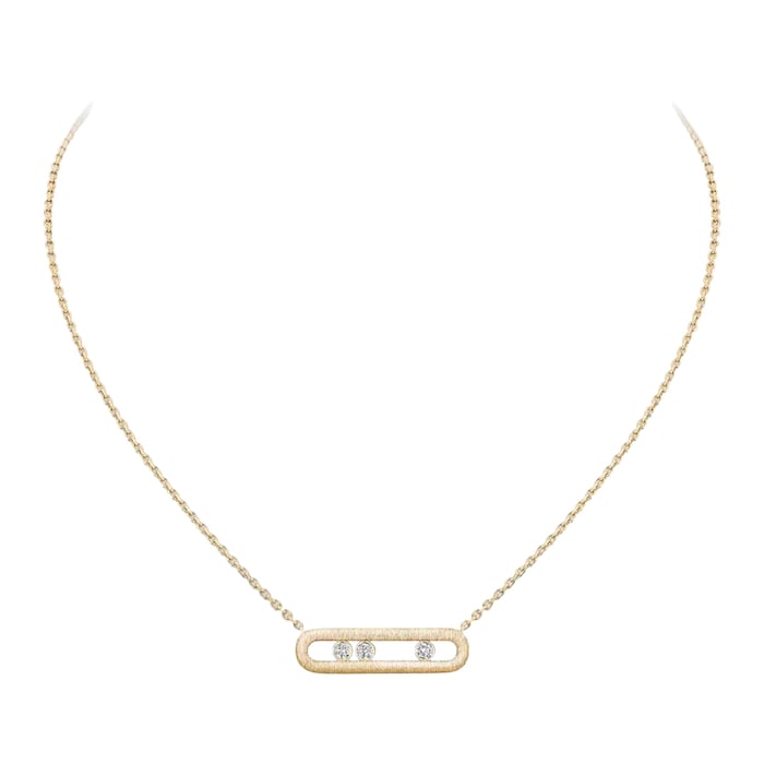 Messika 18K Yellow Gold Move Classique Cisele Diamond Necklace