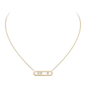 Messika 18K Yellow Gold Move Classique Cisele Diamond Necklace Messika 18K Yellow Gold Move Classique Cisele Diamond Necklace