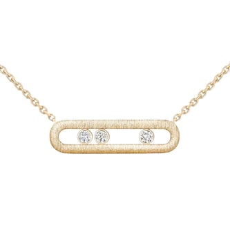 Messika 18K Yellow Gold Move Classique Cisele Diamond Necklace