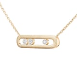 Messika 18K Yellow Gold Move Classique Cisele Diamond Necklace