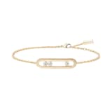 Messika 18K Yellow Gold Move Classique Cisele Diamond Bracelet