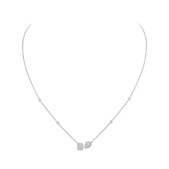 Messika 18K White Gold My Twin Toi & Moi Diamond Necklace Messika 18K White Gold My Twin Toi & Moi Diamond Necklace