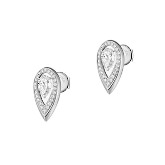 Messika 18K White Gold Fiery Diamond Stud Earrings