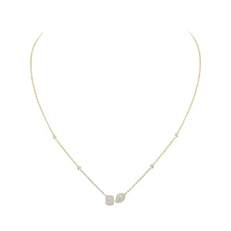 Messika 18K Yellow Gold My Twin Toi & Moi Diamond Necklace