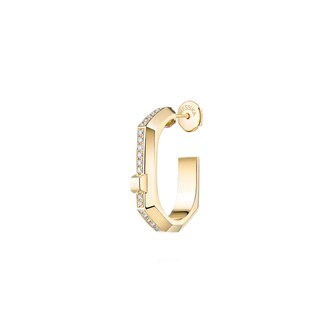 Messika 18K Yellow Gold Modernist Creole Diamond Ring