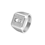 Messika Move Titanium Pavé Diamond Signet Ring