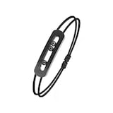 Messika Move Titanium Black 0.24ct Diamond Black Cord Bracelet