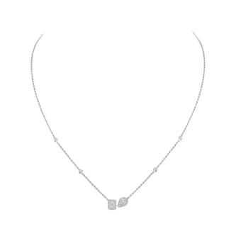 Messika 18ct White Gold My Twin Toi 
Moi 0.30ct Diamond Necklace