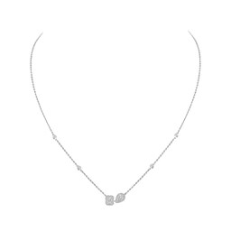 37711898 - 18ct White Gold My Twin Toi & Moi 0.30ct Diamond Necklace