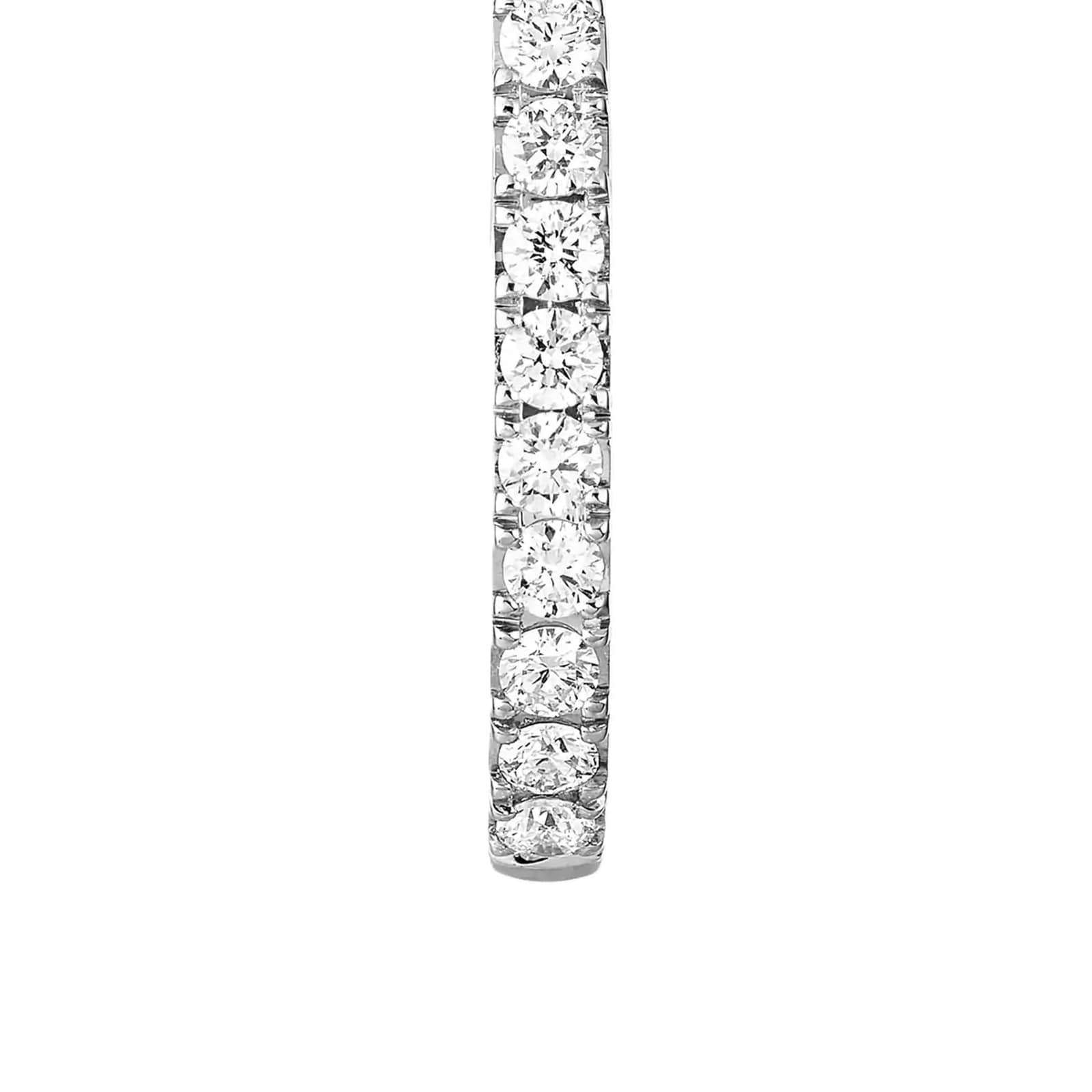 Messika 18ct White Gold Gatsby 0.17ct Diamond Hoop Earrings Messika 18ct White Gold Gatsby 0.17ct Diamond Hoop Earrings