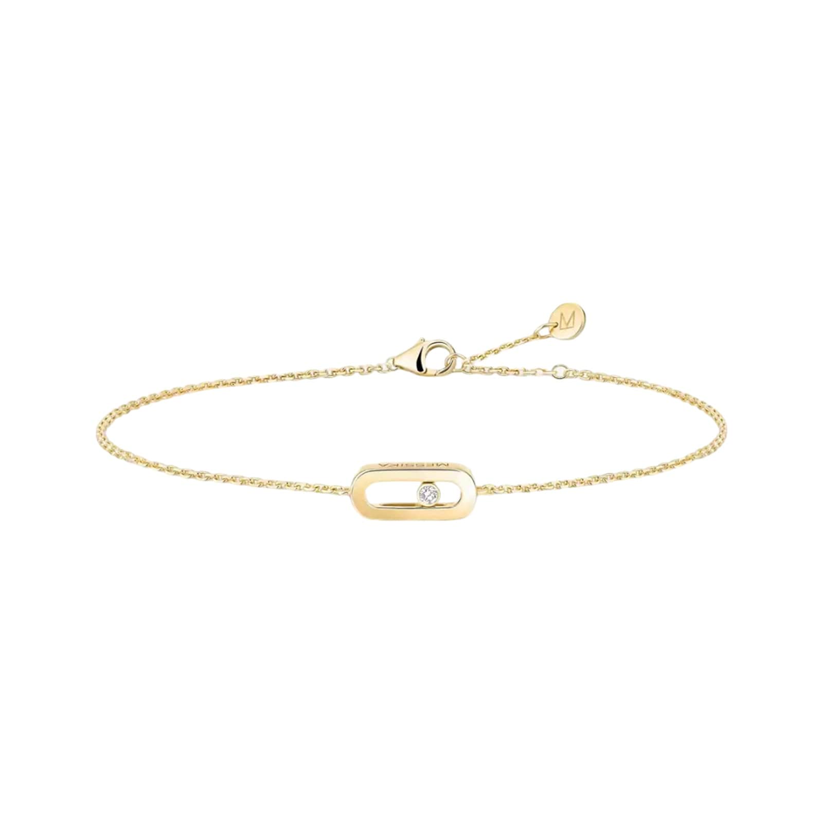 Messika 18ct Yellow Gold Messika Cares 0.01ct Diamond Bracelet