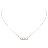 Messika 18ct Rose Gold Baby Move Pavé 0.35ct Diamond Necklace