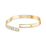 Messika 18ct Yellow Gold Move Noa Semi Pavé 1.20ct Diamond Bangle