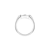 Messika Move Titanium Natural Titanium 0.06ct Diamond Signet Ring