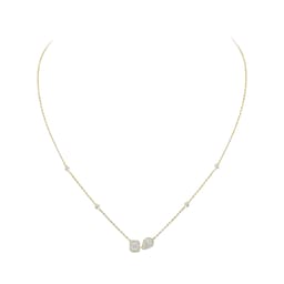 37711914 - 18ct Yellow Gold My Twin Toi & Moi 0.30ct Diamond Necklace