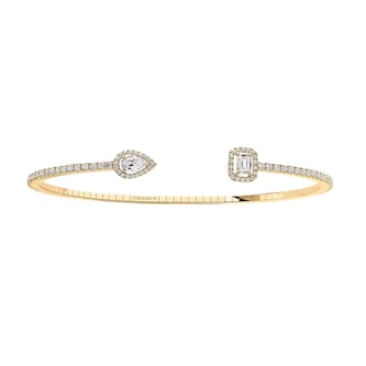Messika 18ct Yellow Gold My Twin Skinny 0.85ct Diamond Bracelet