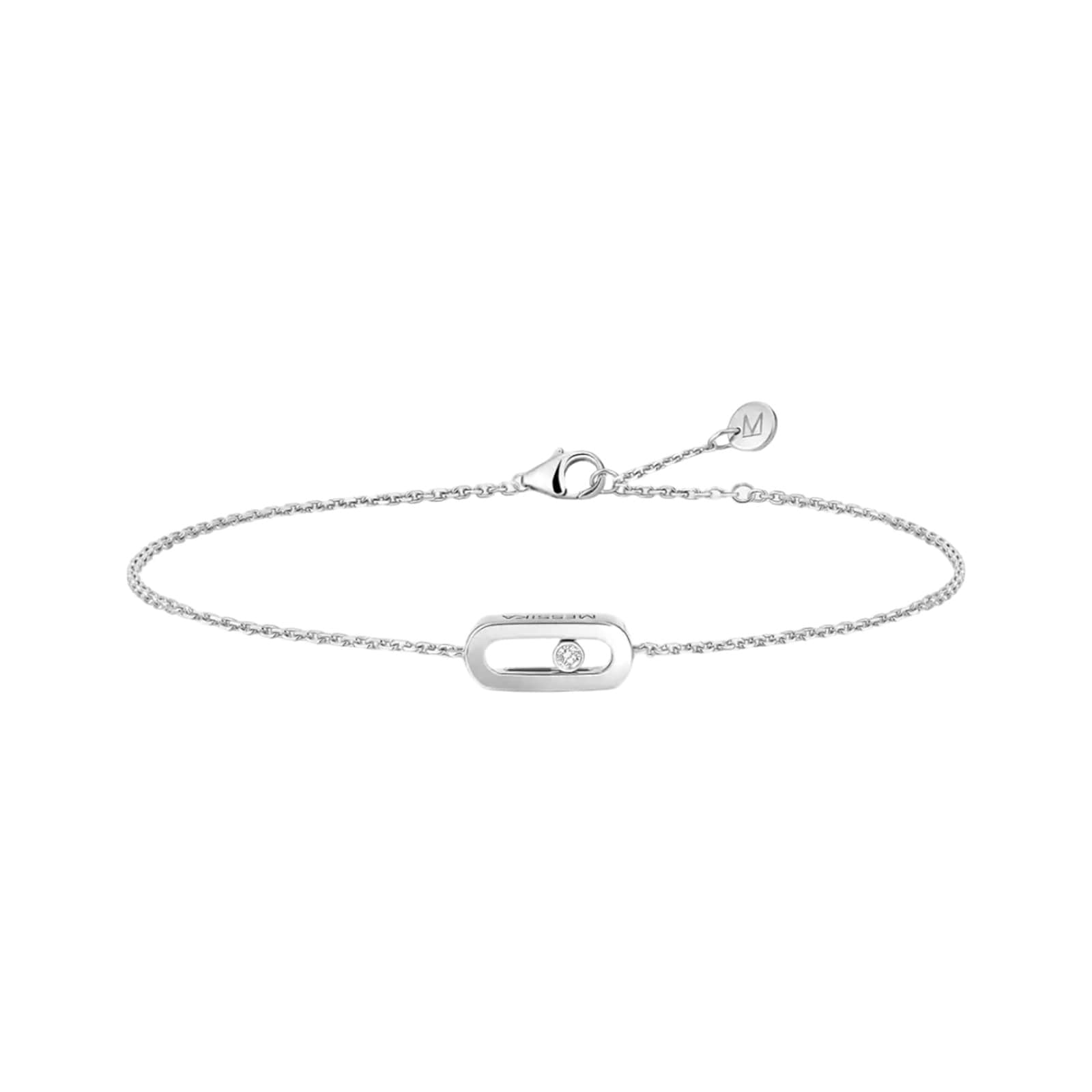 Messika 18ct White Gold Messika Cares 0.01ct Diamond Bracelet