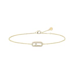 37711917 - 18ct Yellow Gold Messika Cares Pavé 0.07ct Diamond Bracelet