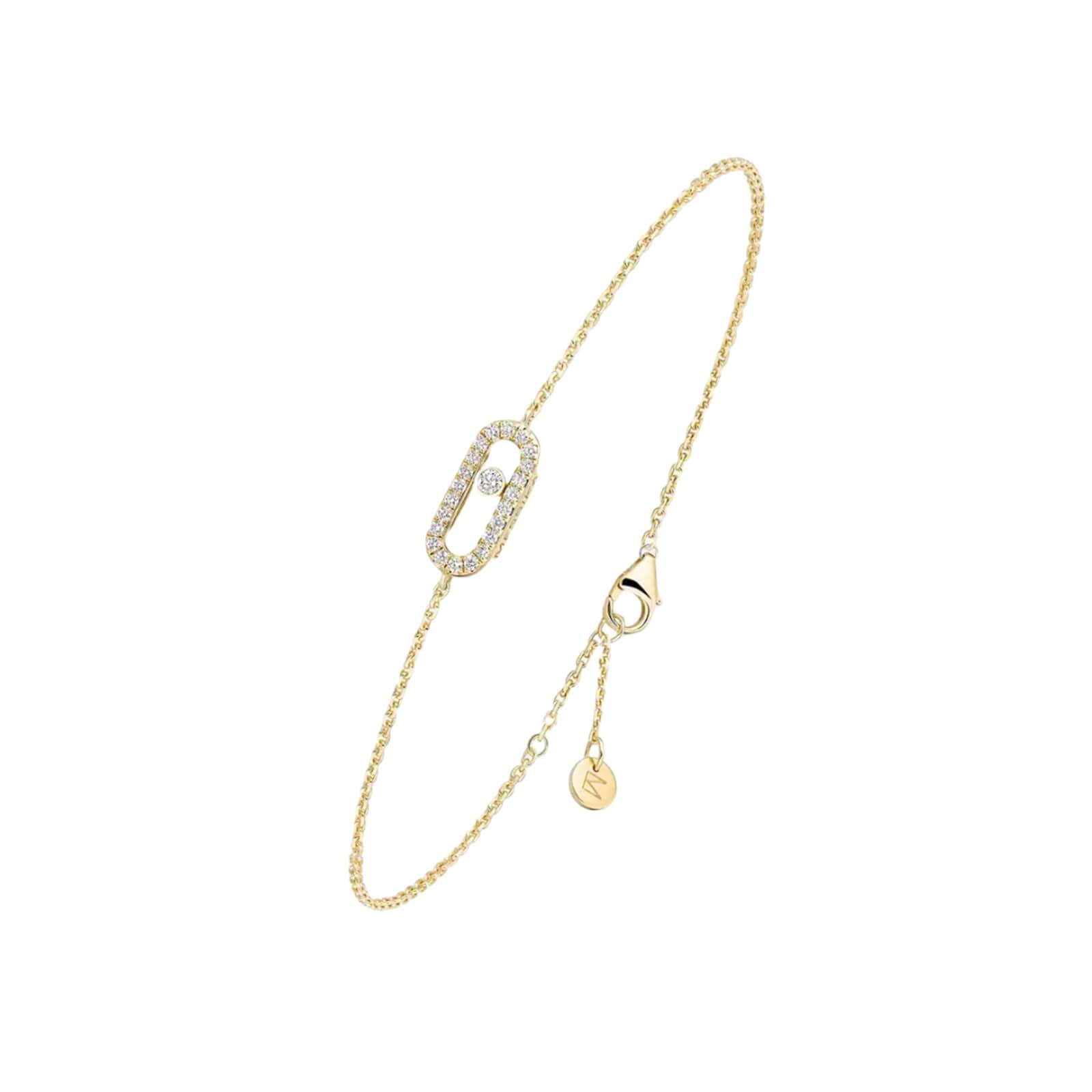 Messika 18ct Yellow Gold Messika Cares Pavé 0.07ct Diamond Bracelet