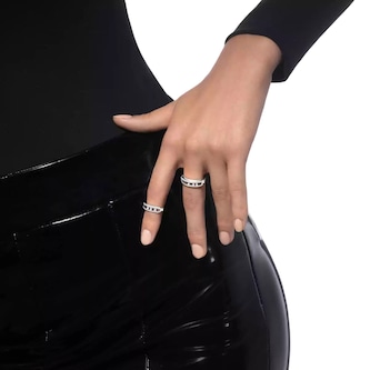 Messika 18ct White Gold Baby Move Pavé 0.25ct Diamond Ring Messika 18ct White Gold Baby Move Pavé 0.25ct Diamond Ring