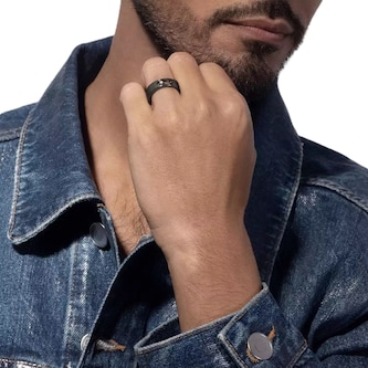 Messika Move Titanium Graphite Titanium 0.05ct Diamond Ring Messika Move Titanium Graphite Titanium 0.05ct Diamond Ring