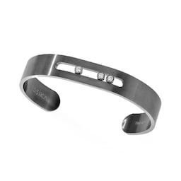 37711921 - Move Titanium Graphite Titanium 0.25ct Diamond Bangle