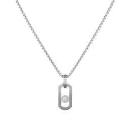 37711922 - Natural Titanium So Move 0.29ct Diamond Pendant Necklace