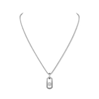 Messika Natural Titanium So Move 0.29ct Diamond Pendant Necklace