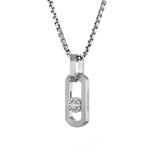 Messika Natural Titanium So Move 0.29ct Diamond Pendant Necklace