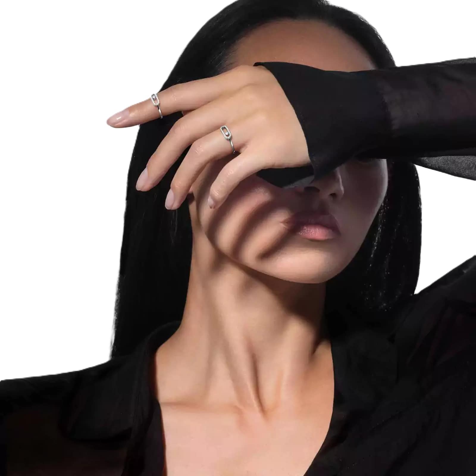 Messika 18ct White Gold Move Uno 0.09ct Diamond Ring Messika 18ct White Gold Move Uno 0.09ct Diamond Ring