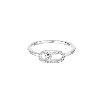Messika 18ct White Gold Move Uno 0.09ct Diamond Ring Messika 18ct White Gold Move Uno 0.09ct Diamond Ring